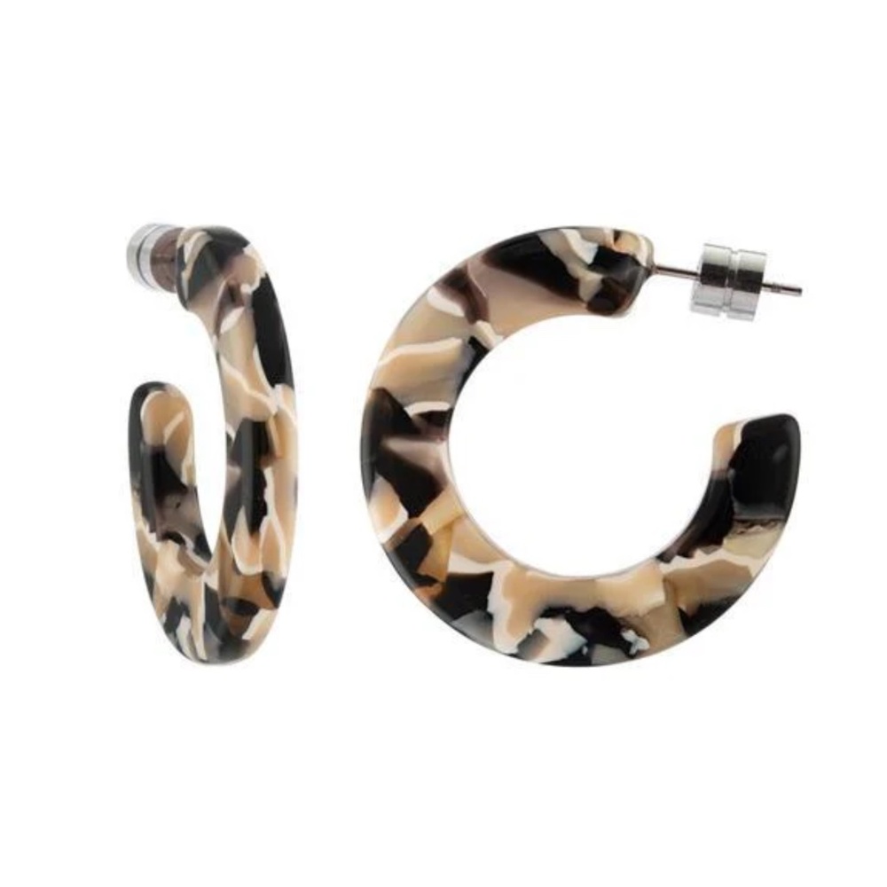 NWT Machete Acetate ‘Kate’ Hoops in Abalone